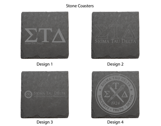 Tau Beta Sigma Stone Coasters - 4-Pack