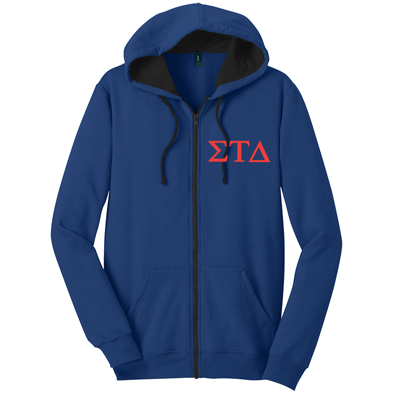 Sigma Tau Delta Zip-Up Hooded Sweatshirts