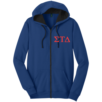 Sigma Tau Delta Zip-Up Hooded Sweatshirts