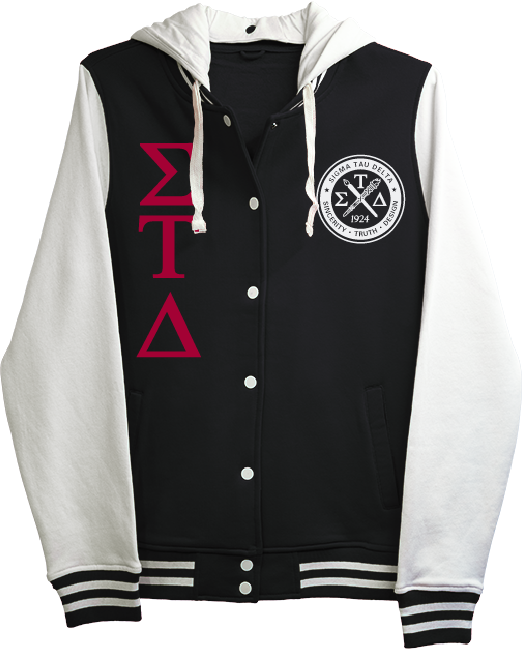 Sigma Tau Delta Varsity Hooded Sweatshirt
