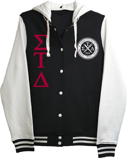 Sigma Tau Delta Varsity Hooded Sweatshirt