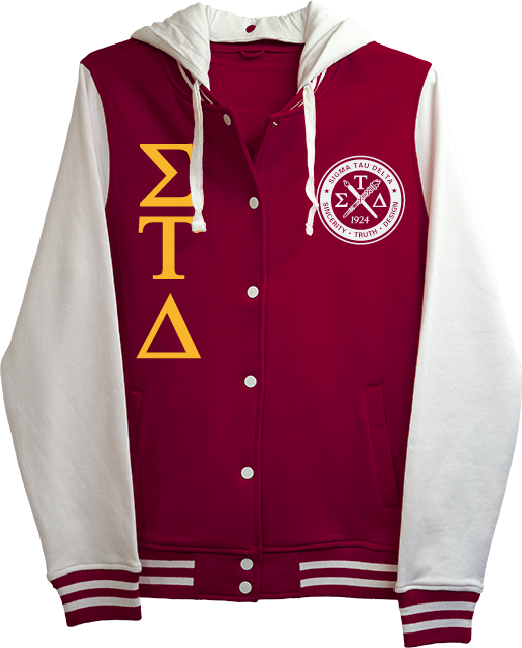Sigma Tau Delta Varsity Hooded Sweatshirt