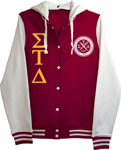Sigma Tau Delta Varsity Hooded Sweatshirt