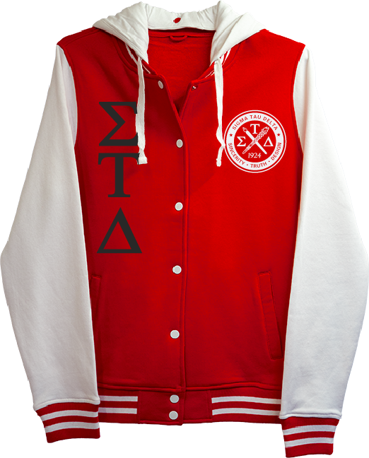 Sigma Tau Delta Varsity Hooded Sweatshirt