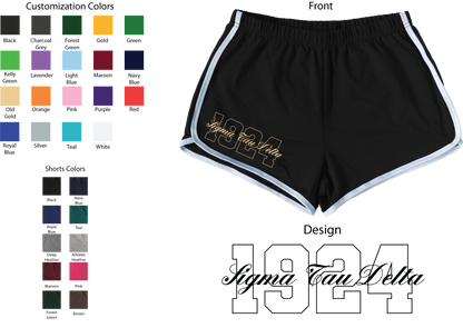 Sigma Tau Delta Year and Name Women's Shorts