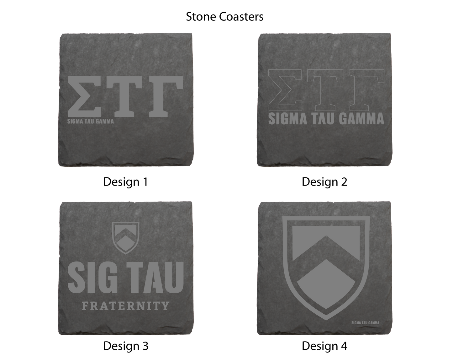 Sigma Tau Gamma Stone Coasters - 4-Pack