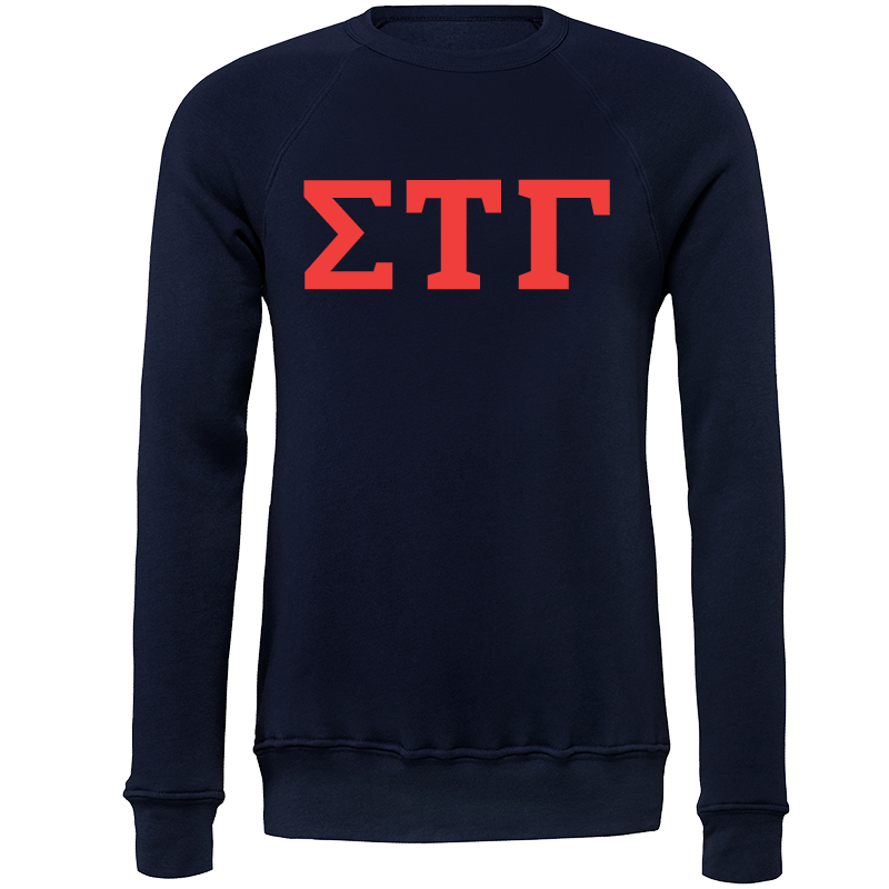 Sigma Tau Gamma Lettered Crewneck Sweatshirts