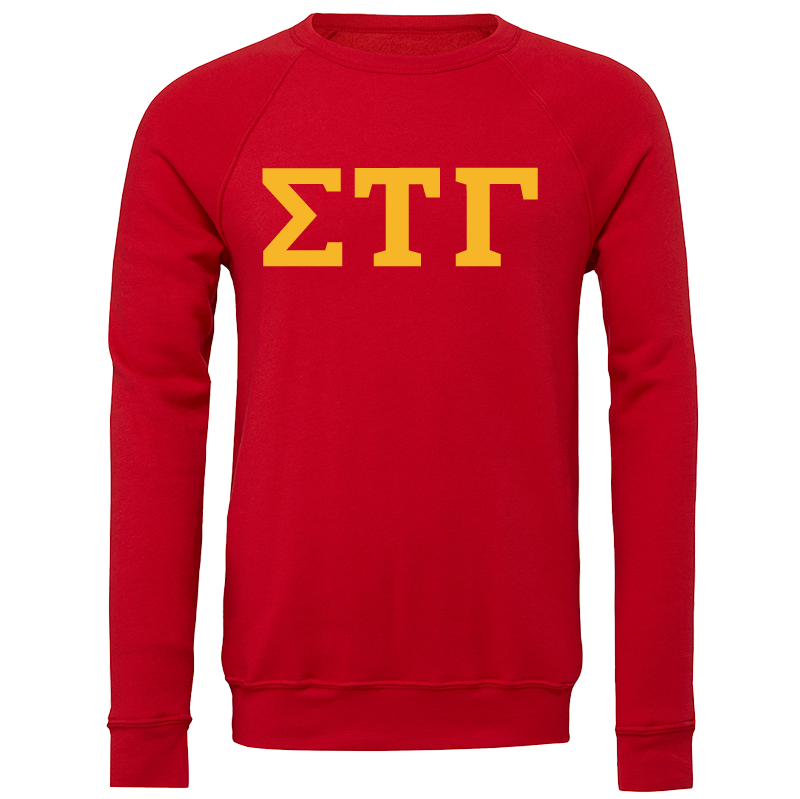 Sigma Tau Gamma Lettered Crewneck Sweatshirts