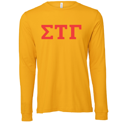 Sigma Tau Gamma Lettered Long Sleeve T-Shirts