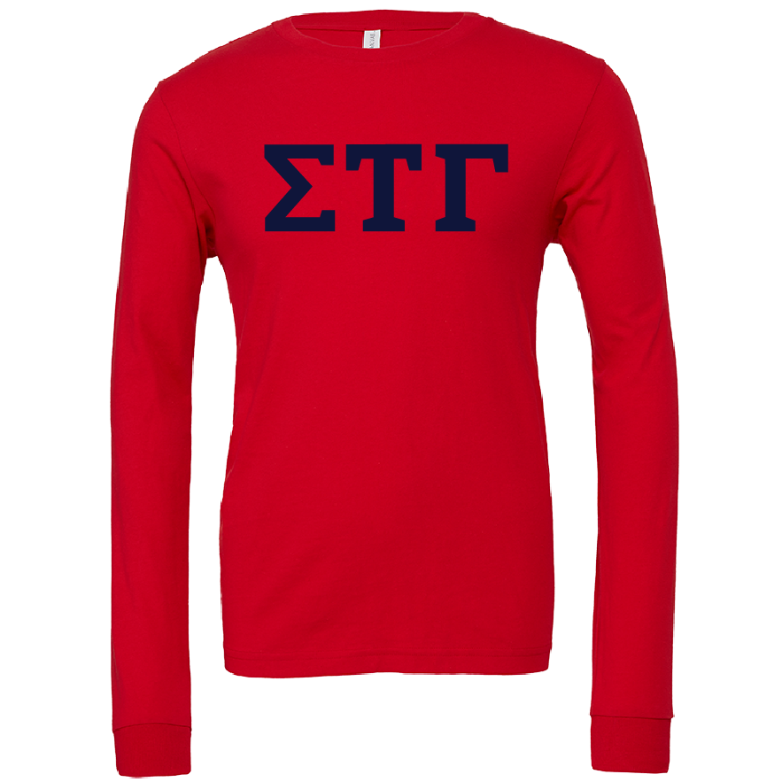 Sigma Tau Gamma Lettered Long Sleeve T-Shirts