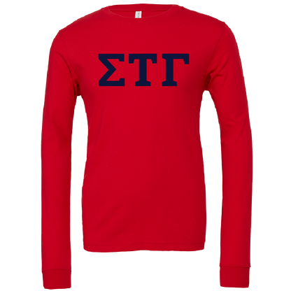 Sigma Tau Gamma Lettered Long Sleeve T-Shirts