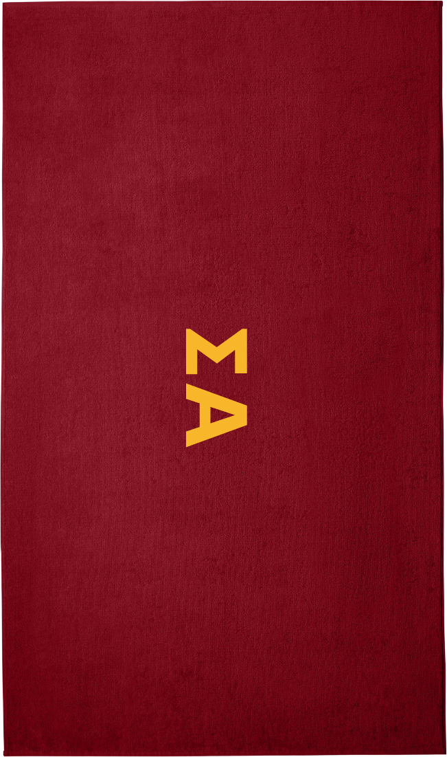 Sigma Alpha Lettered Beach Towels