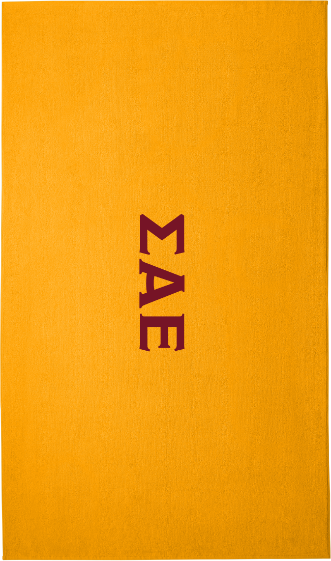 Sigma Alpha Epsilon Lettered Beach Towels