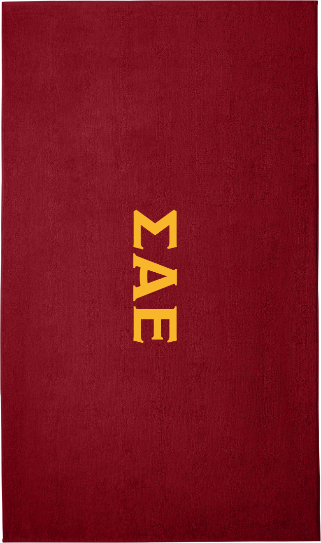 Sigma Alpha Epsilon Lettered Beach Towels