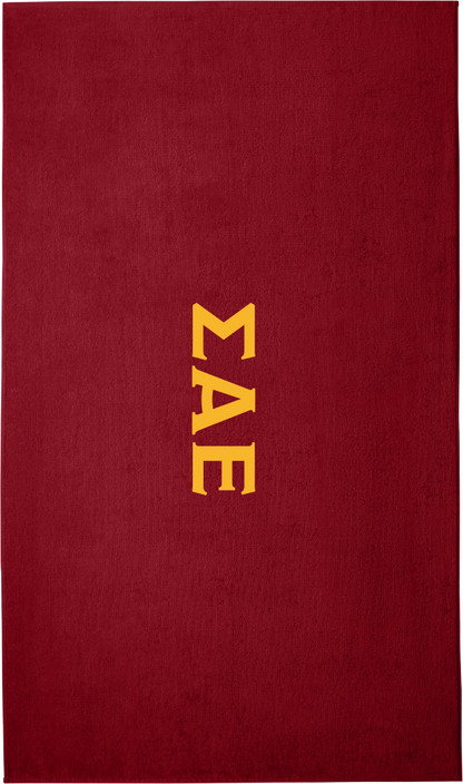 Sigma Alpha Epsilon Lettered Beach Towels