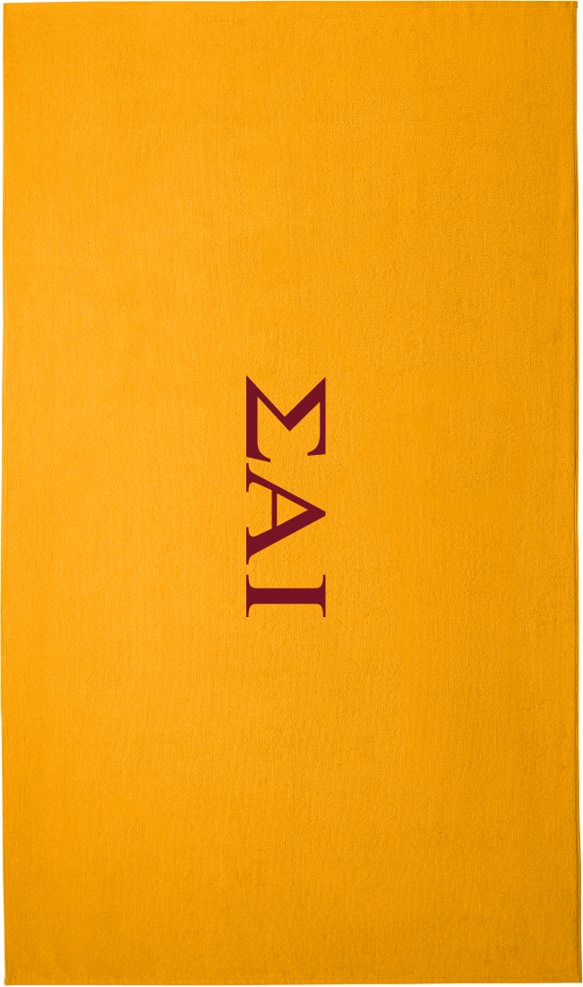 Sigma Alpha Iota Lettered Beach Towels