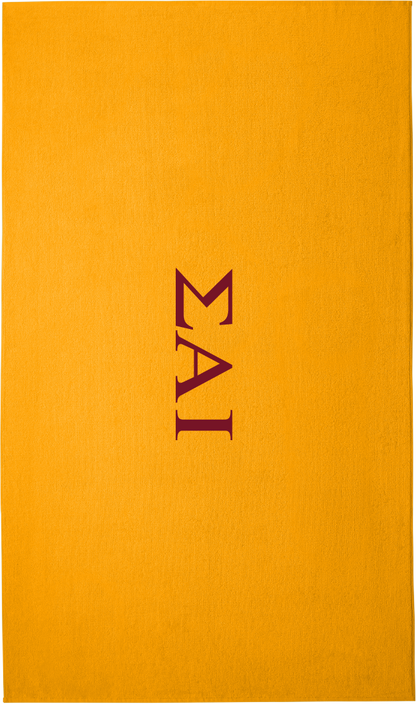 Sigma Alpha Iota Lettered Beach Towels