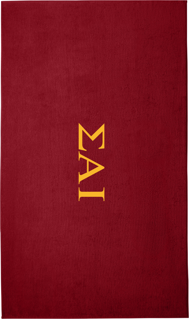 Sigma Alpha Iota Lettered Beach Towels