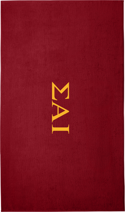Sigma Alpha Iota Lettered Beach Towels