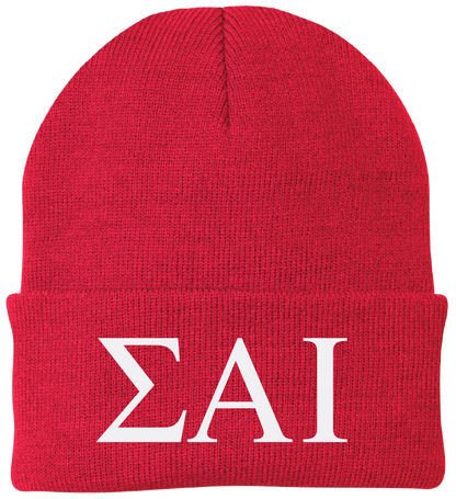 Sigma Alpha Iota Lettered Beanies