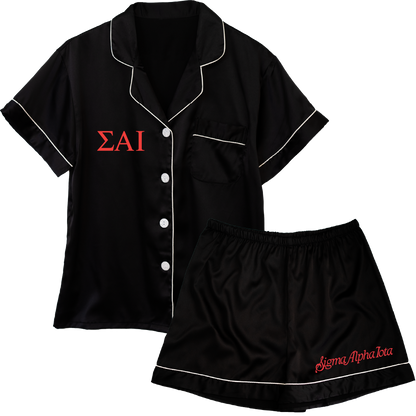 Sigma Alpha Iota Embroidered Ladies' Pajama Sets