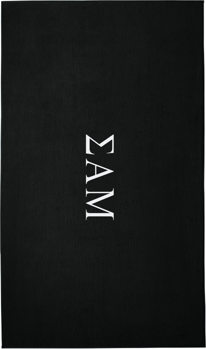 Sigma Alpha Mu Lettered Beach Towels