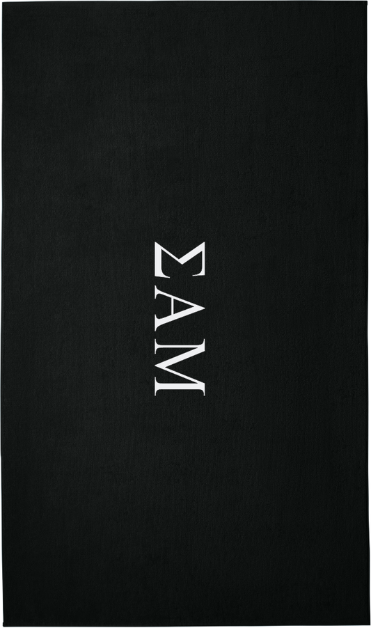 Sigma Alpha Mu Lettered Beach Towels