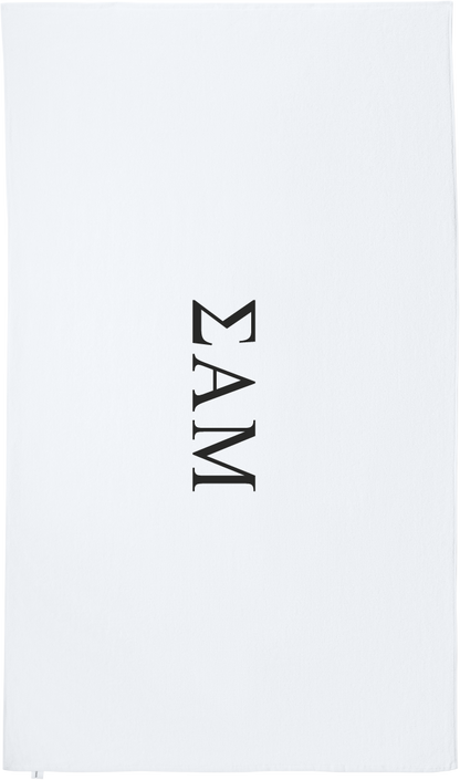 Sigma Alpha Mu Lettered Beach Towels