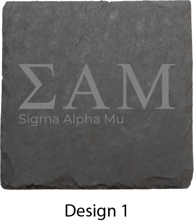 Sigma Alpha Mu Stone Coasters - 4-Pack