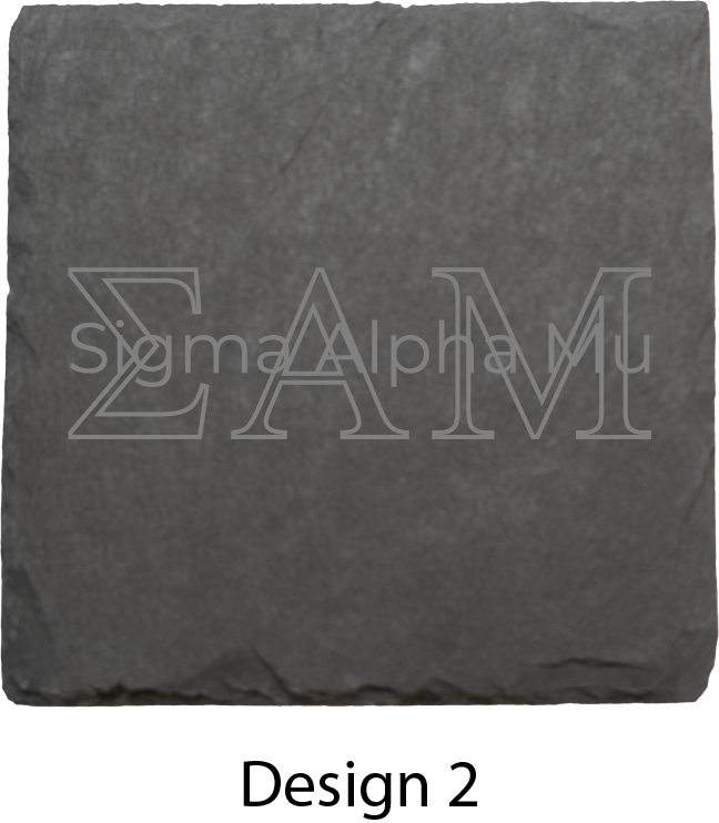 Sigma Alpha Mu Stone Coasters - 4-Pack