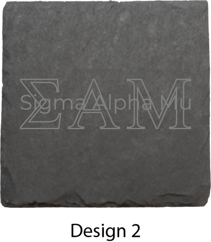 Sigma Alpha Mu Stone Coasters - 4-Pack