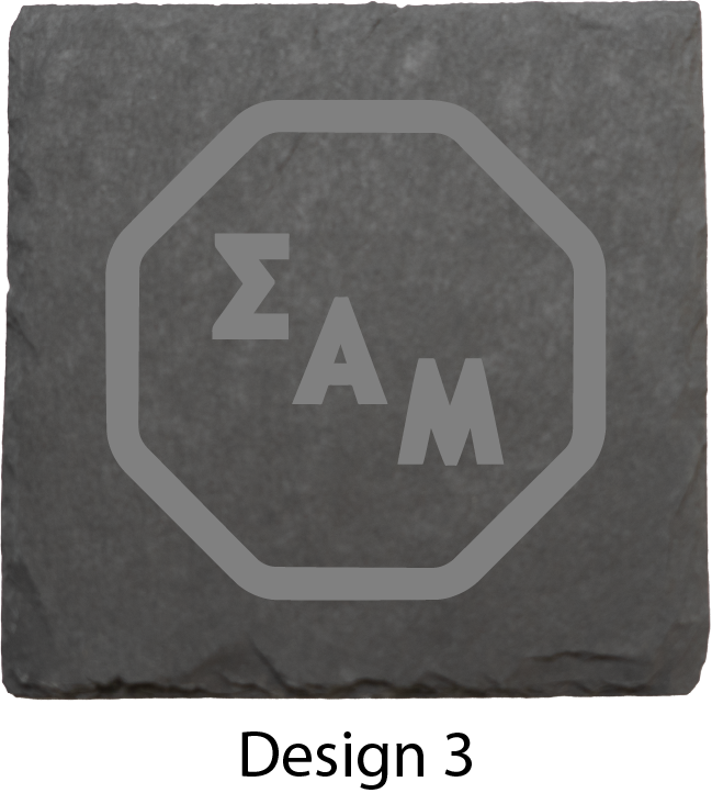 Sigma Alpha Mu Stone Coasters - 4-Pack