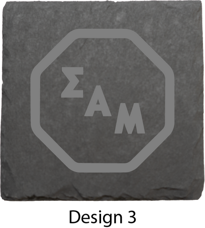 Sigma Alpha Mu Stone Coasters - 4-Pack