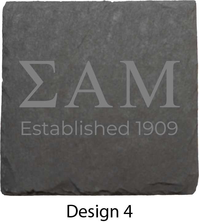 Sigma Alpha Mu Stone Coasters - 4-Pack