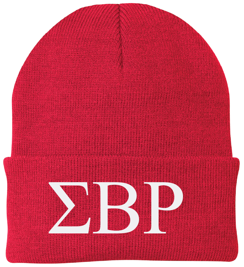 Sigma Beta Rho Lettered Beanies