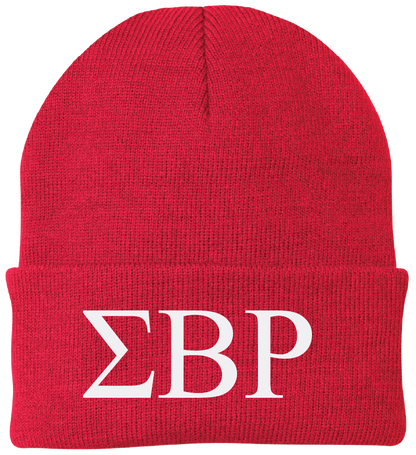 Sigma Beta Rho Lettered Beanies