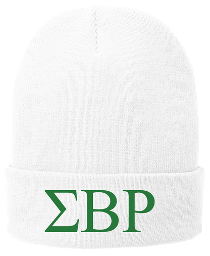 Sigma Beta Rho Lettered Beanies