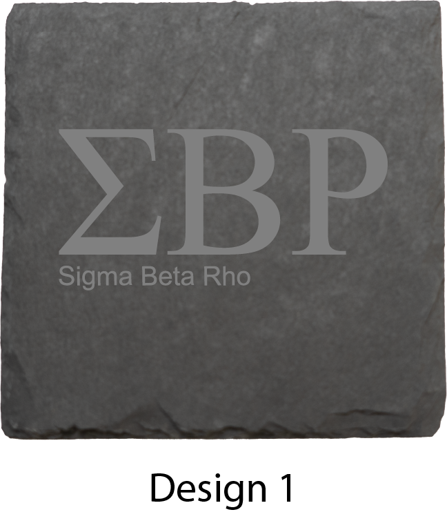 Sigma Beta Rho Stone Coasters - 4-Pack