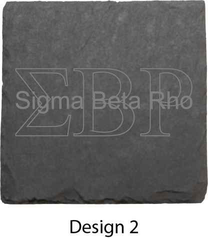 Sigma Beta Rho Stone Coasters - 4-Pack