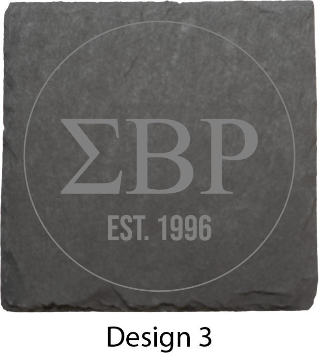 Sigma Beta Rho Stone Coasters - 4-Pack