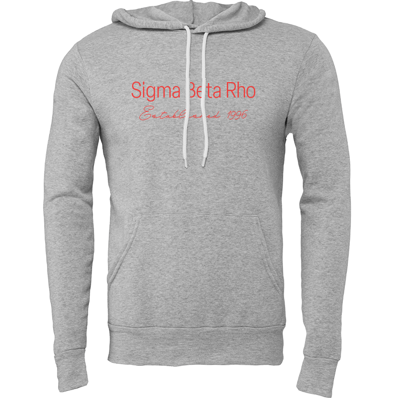 Sigma Beta Rho Embroidered Printed Name Hooded Sweatshirts