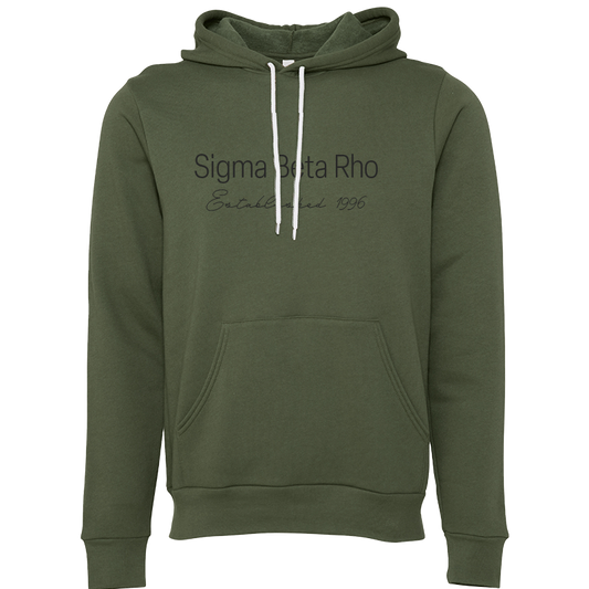 Sigma Beta Rho Embroidered Printed Name Hooded Sweatshirts