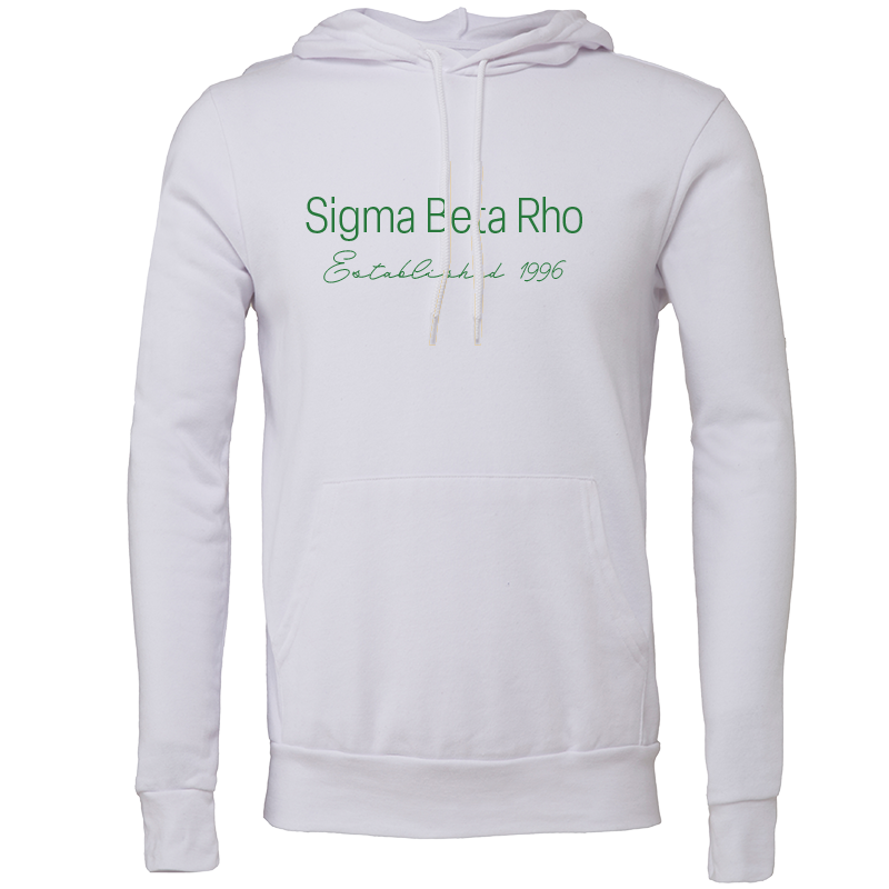 Sigma Beta Rho Embroidered Printed Name Hooded Sweatshirts