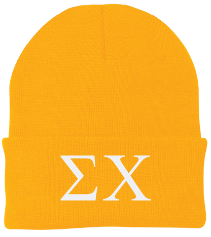 Sigma Chi Lettered Beanies