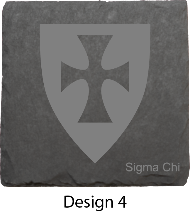 Sigma Chi Stone Coasters - 4-Pack