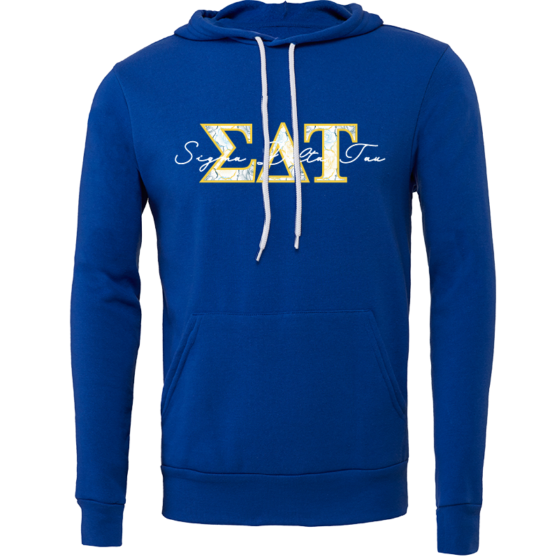 Sigma Delta Tau Applique Letters Hooded Sweatshirt