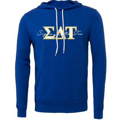 Sigma Delta Tau Applique Letters Hooded Sweatshirt