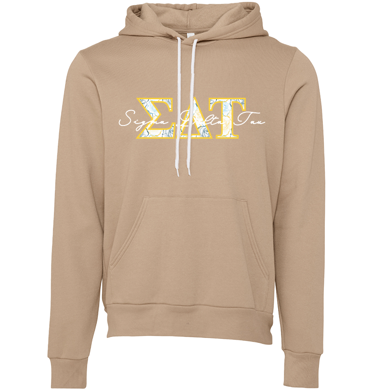 Sigma Delta Tau Applique Letters Hooded Sweatshirt