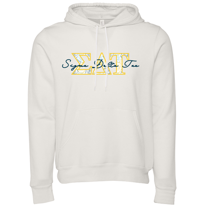Sigma Delta Tau Applique Letters Hooded Sweatshirt