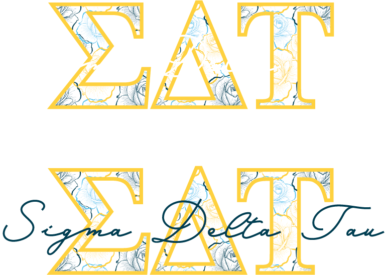 Sigma Delta Tau Applique Letters Hooded Sweatshirt